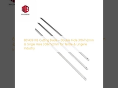 801439 شفرة قطع IX6 - فتحة مزدوجة 310x7x2 مم وفتحة واحدة 308x7x2 مم لصناعة النسيج والملابس الداخلية